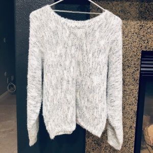 Blue/White Fuzzy Sweater